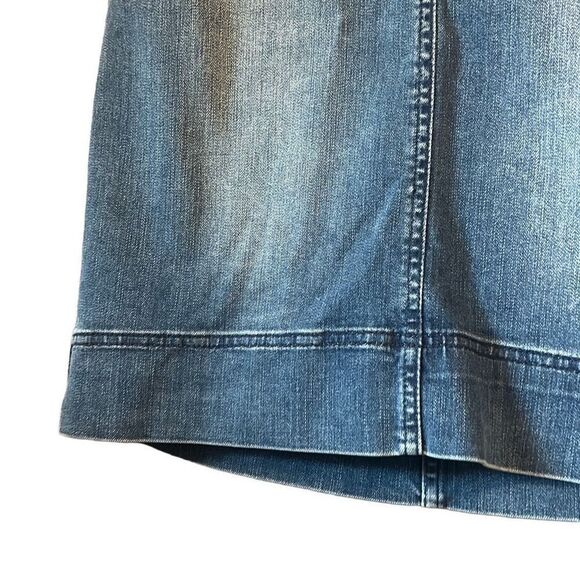 Talbots Denim‎ Skirt Womens Size 2 Blue Pencil Skirt Casual Classic - Picture 2 of 4
